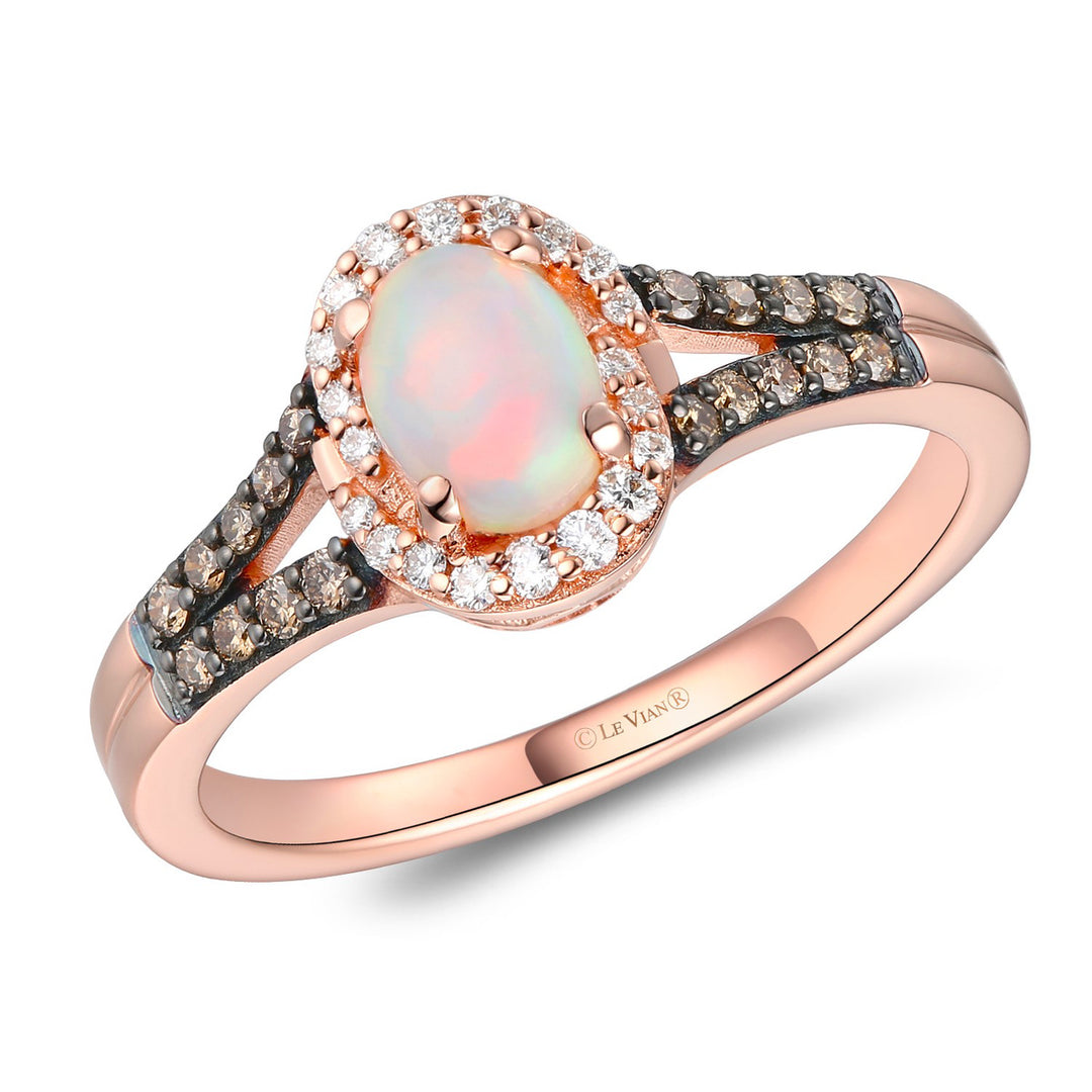 Strawberry Gold®Neopolitan Opal®RING