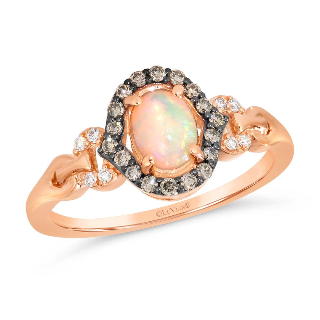 Strawberry Gold®Neopolitan Opal®RING