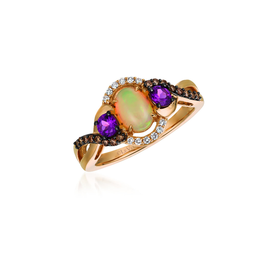 Strawberry Gold®Neopolitan Opal®RING
