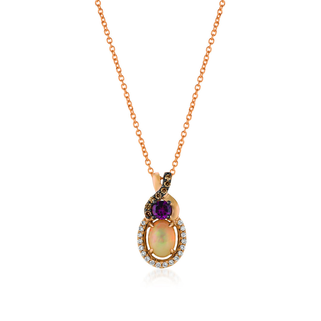 Strawberry Gold®Neopolitan Opal®PENDANT