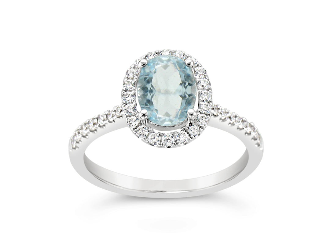 Vanilla Gold®Sea Blue Aquamarine®RING