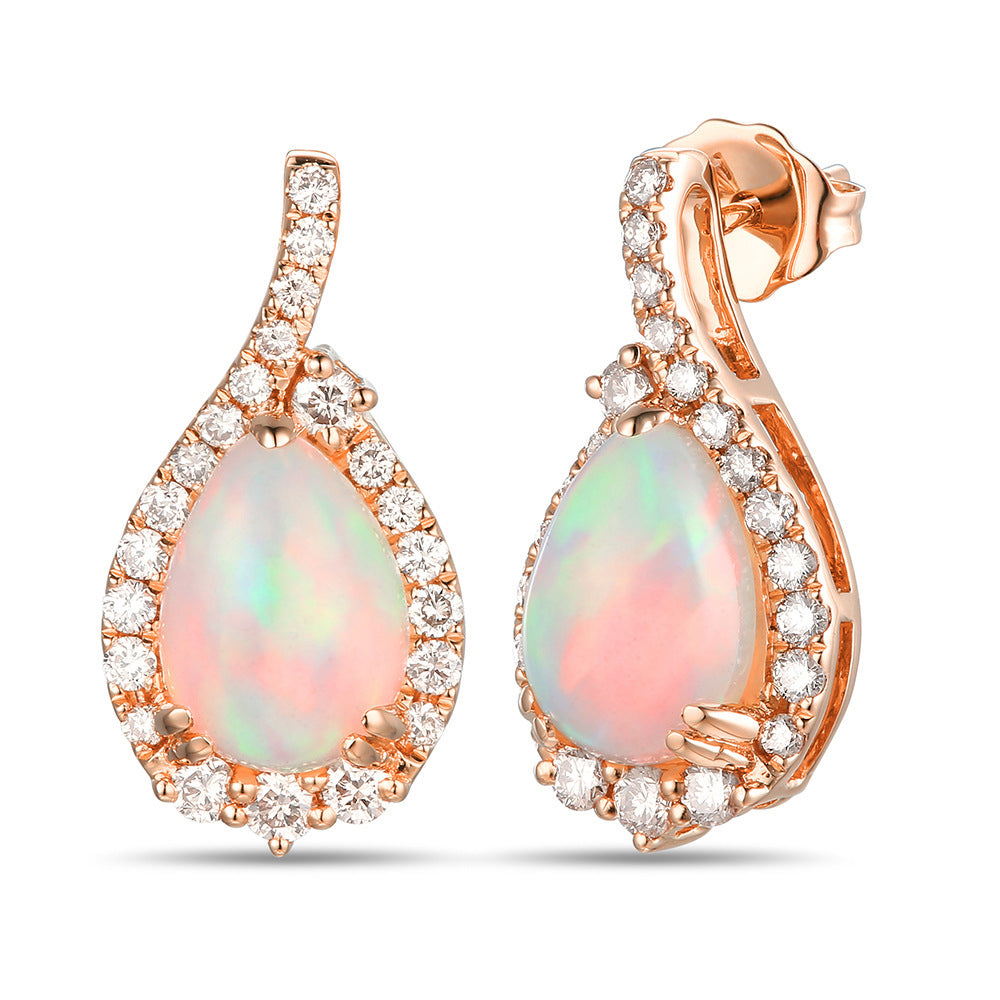 Strawberry Gold®Neopolitan Opal®EARRINGS