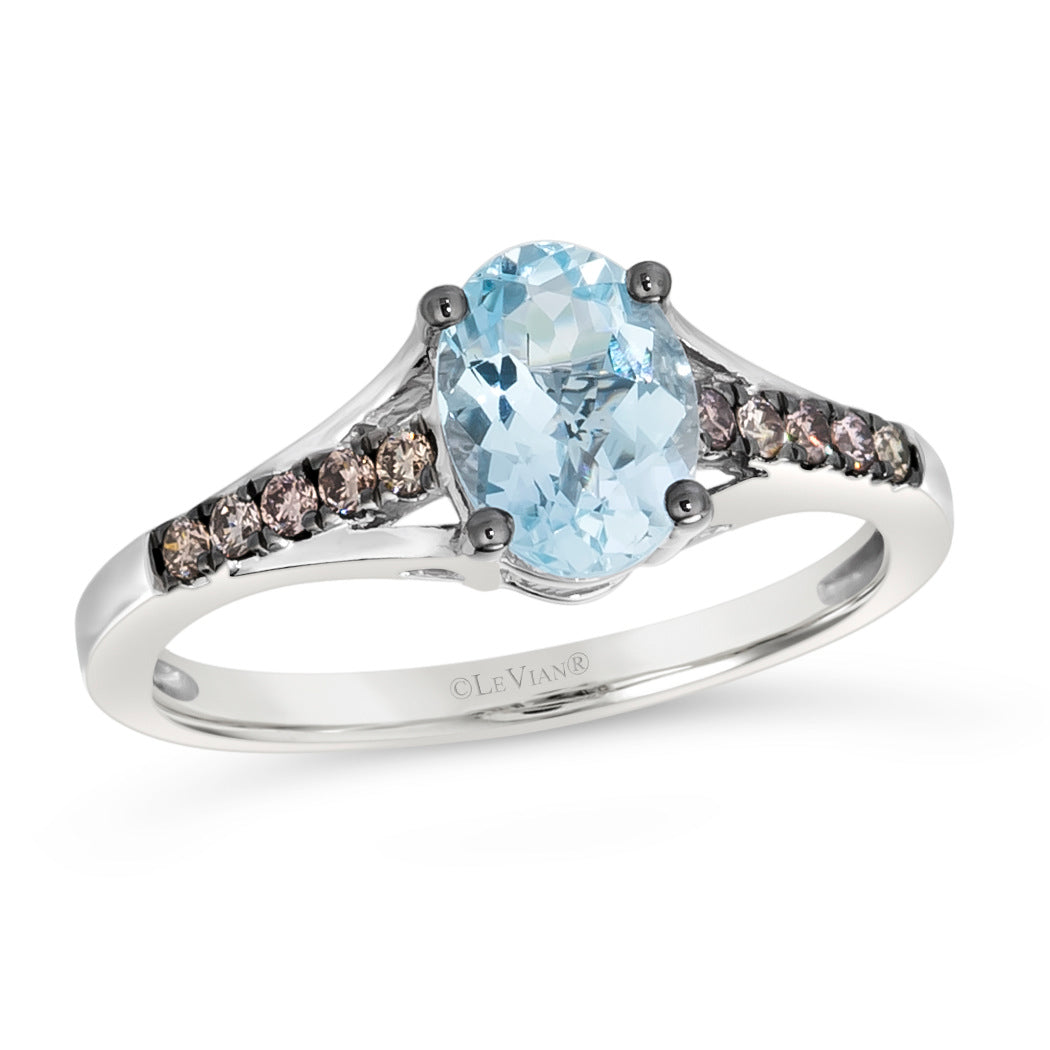 Vanilla Gold®Sea Blue Aquamarine®RING