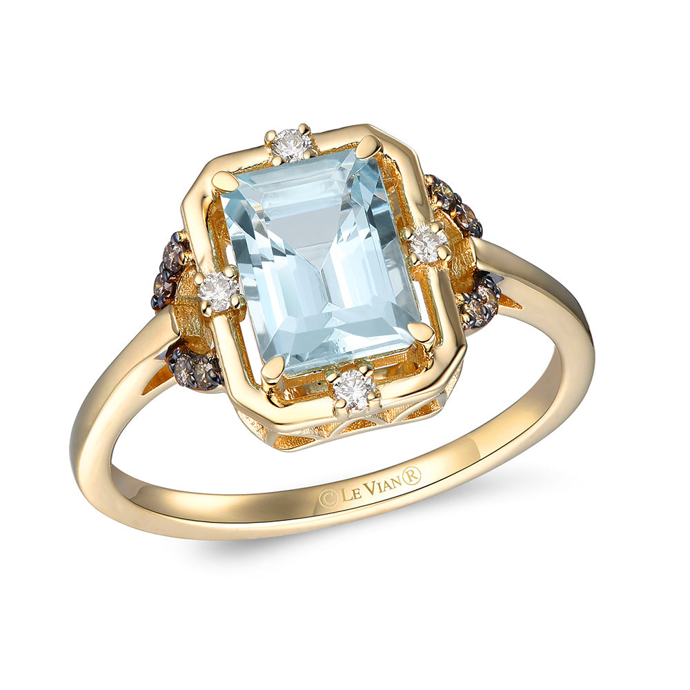 Honey Gold™Sea Blue Aquamarine®RING