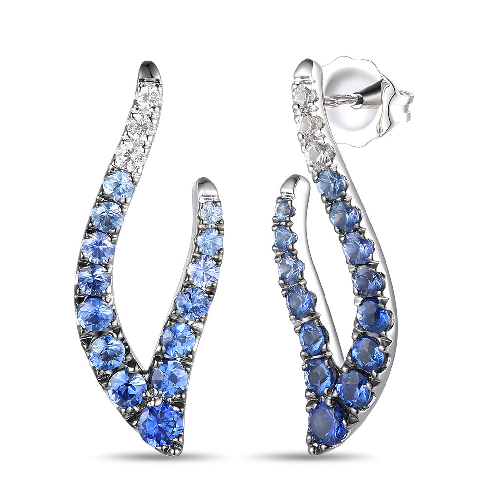 Vanilla Gold®Denim Ombré® SapphireEARRINGS
