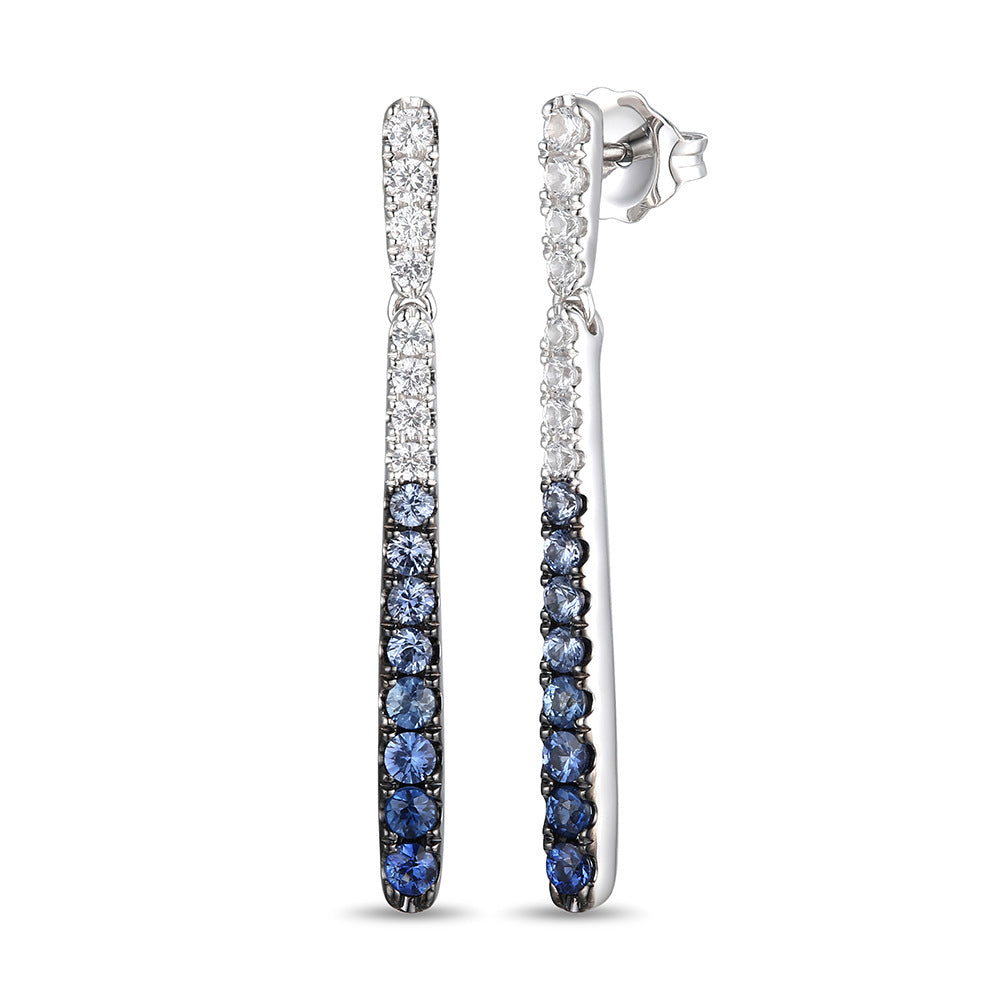 Vanilla Gold®Denim Ombré® SapphireEARRINGS