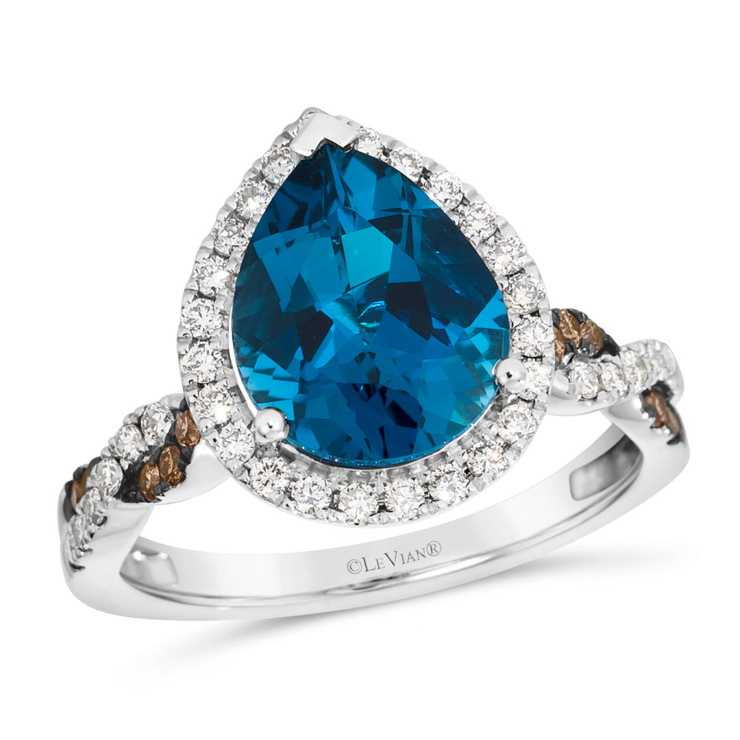 Vanilla Gold®Deep Sea Blue Topaz™RING