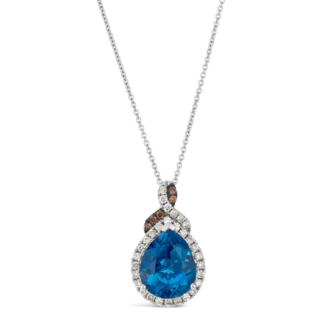 Vanilla Gold®Deep Sea Blue Topaz™PENDANT