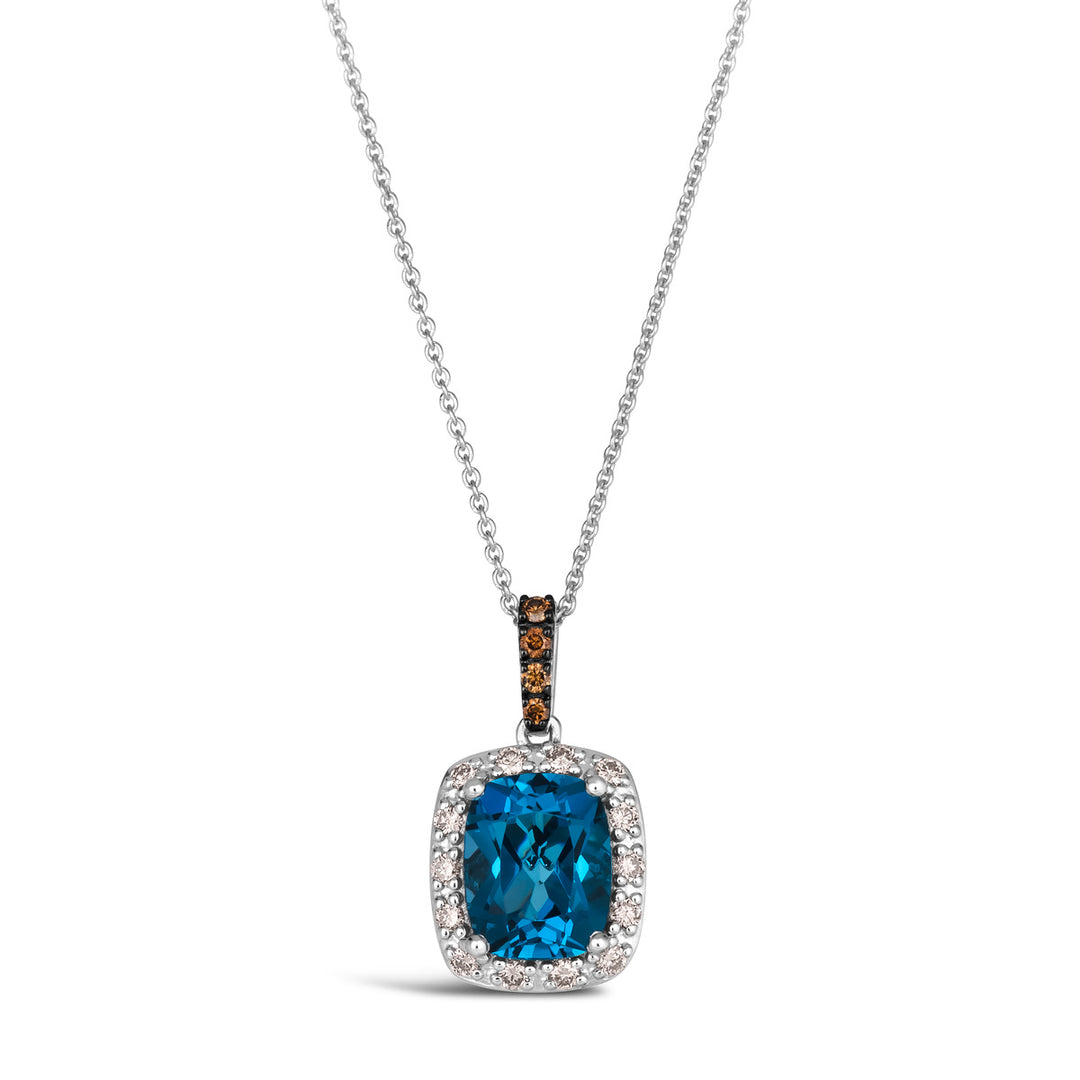 Vanilla Gold®Deep Sea Blue Topaz™PENDANT