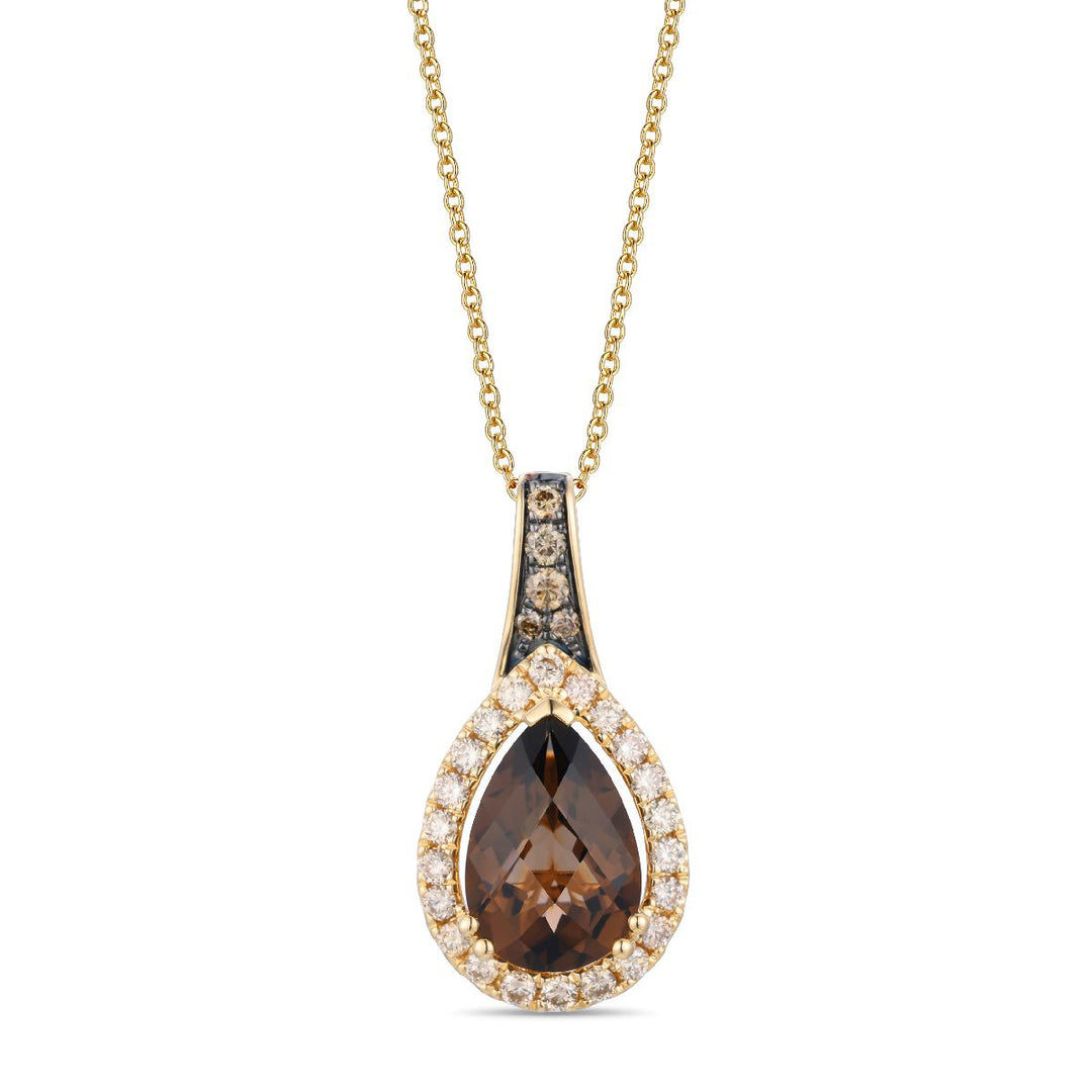 Honey Gold™Chocolate Quartz®PENDANT