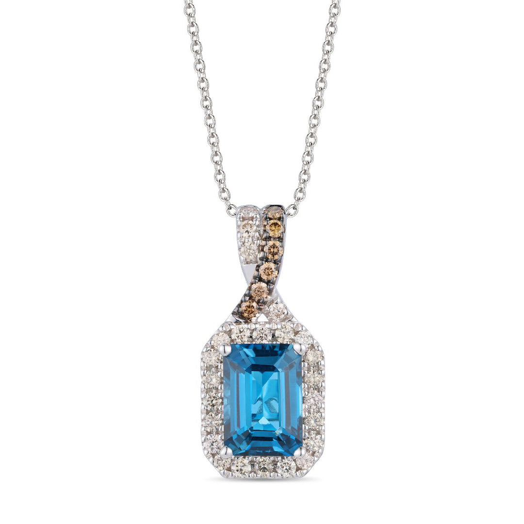 Vanilla Gold®Deep Sea Blue Topaz™PENDANT