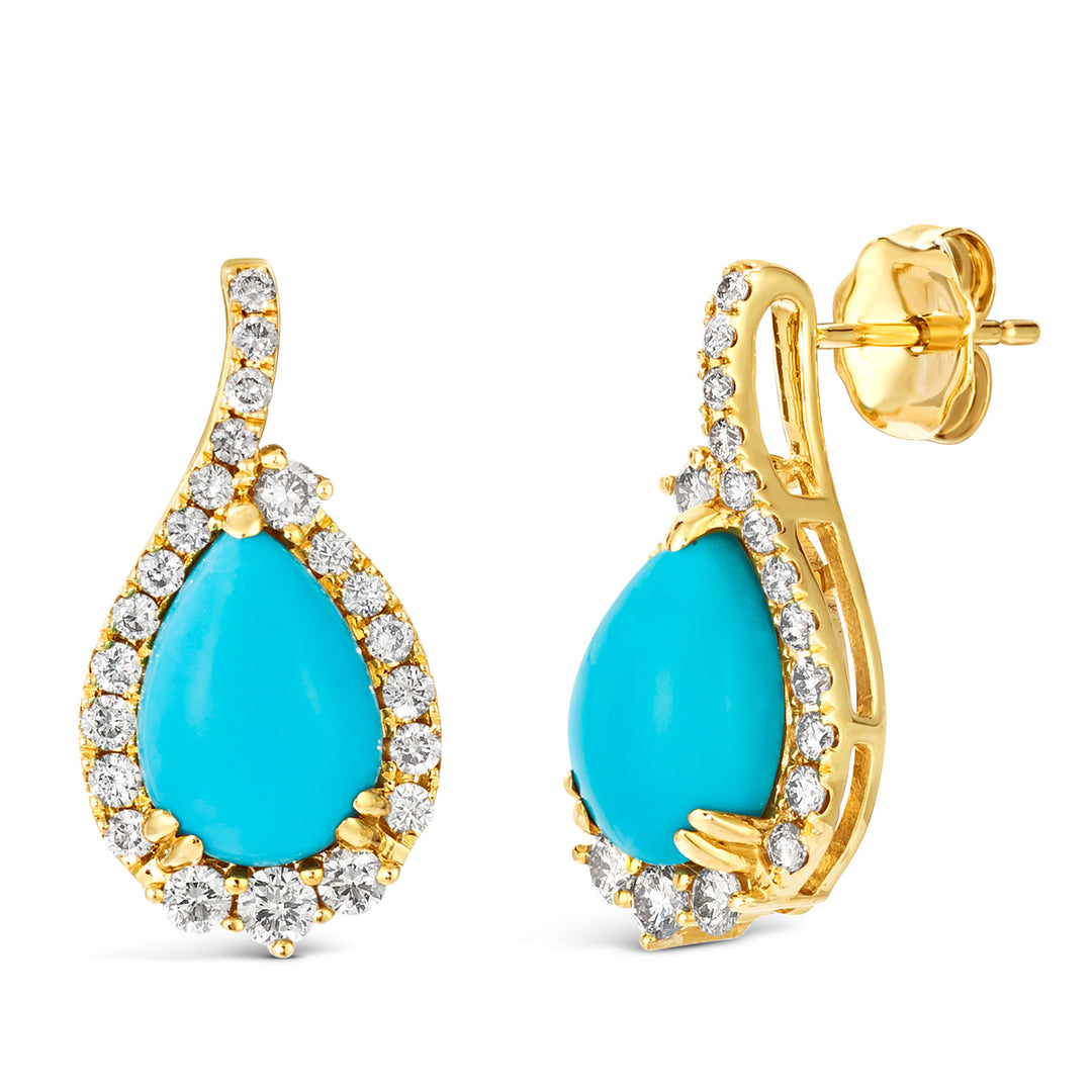 Honey Gold™Robins Egg Blue Turquoise™EARRINGS
