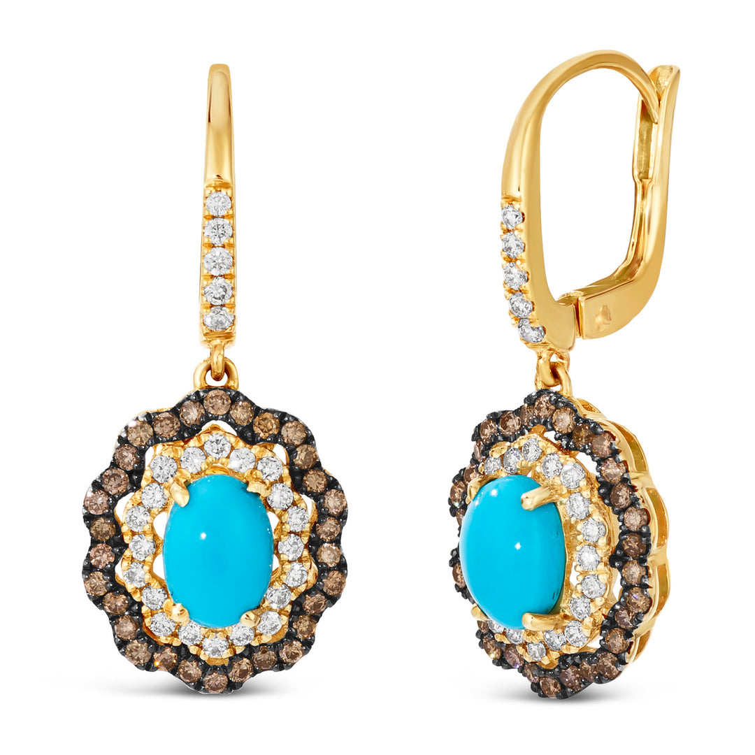 Honey Gold™Robins Egg Blue Turquoise™EARRINGS