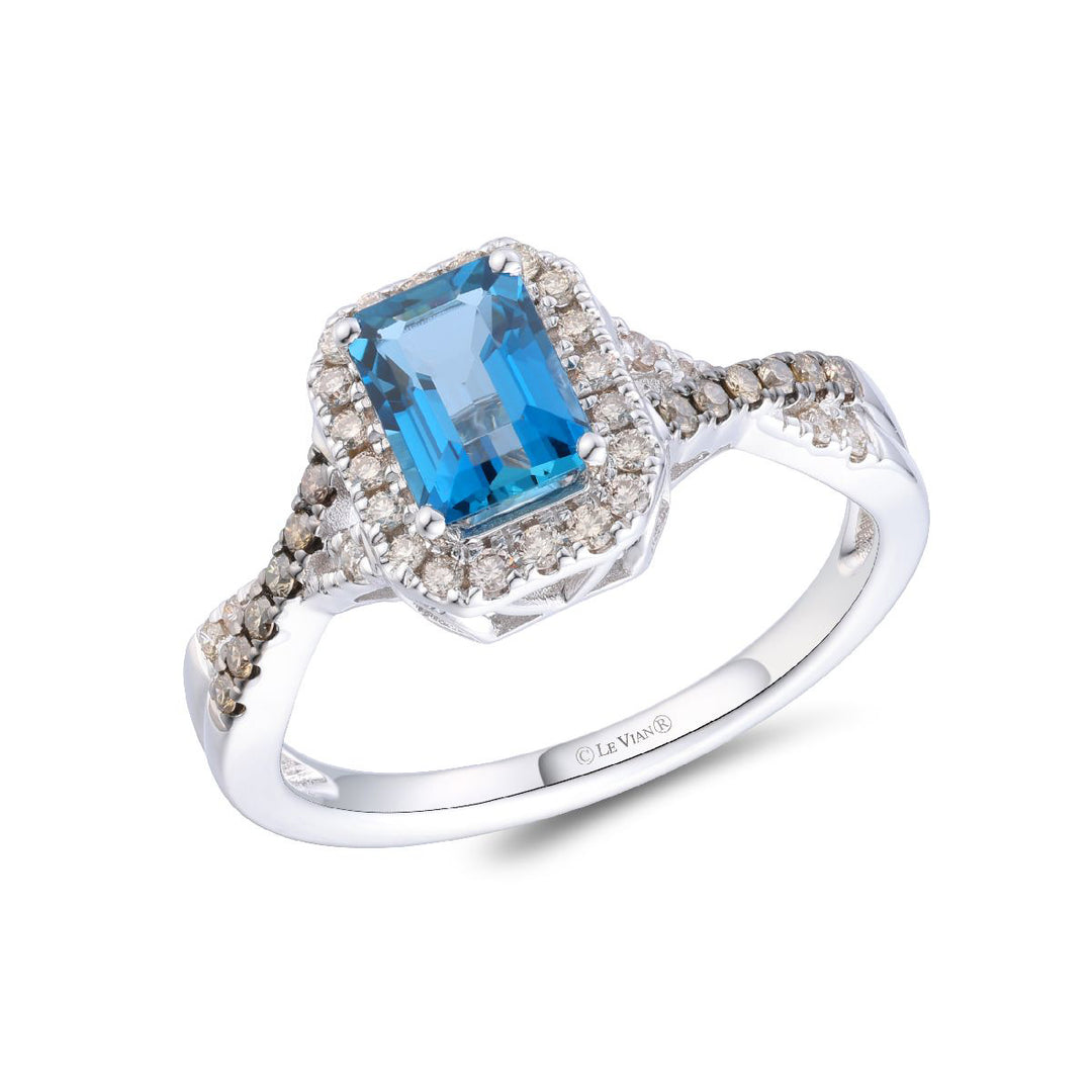 Vanilla Gold®Deep Sea Blue Topaz™RING