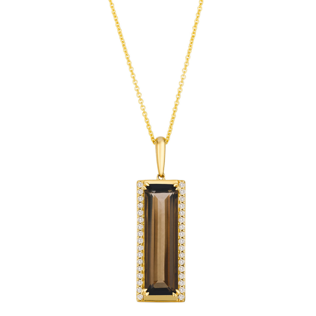 Honey Gold™Chocolate Quartz®PENDANT