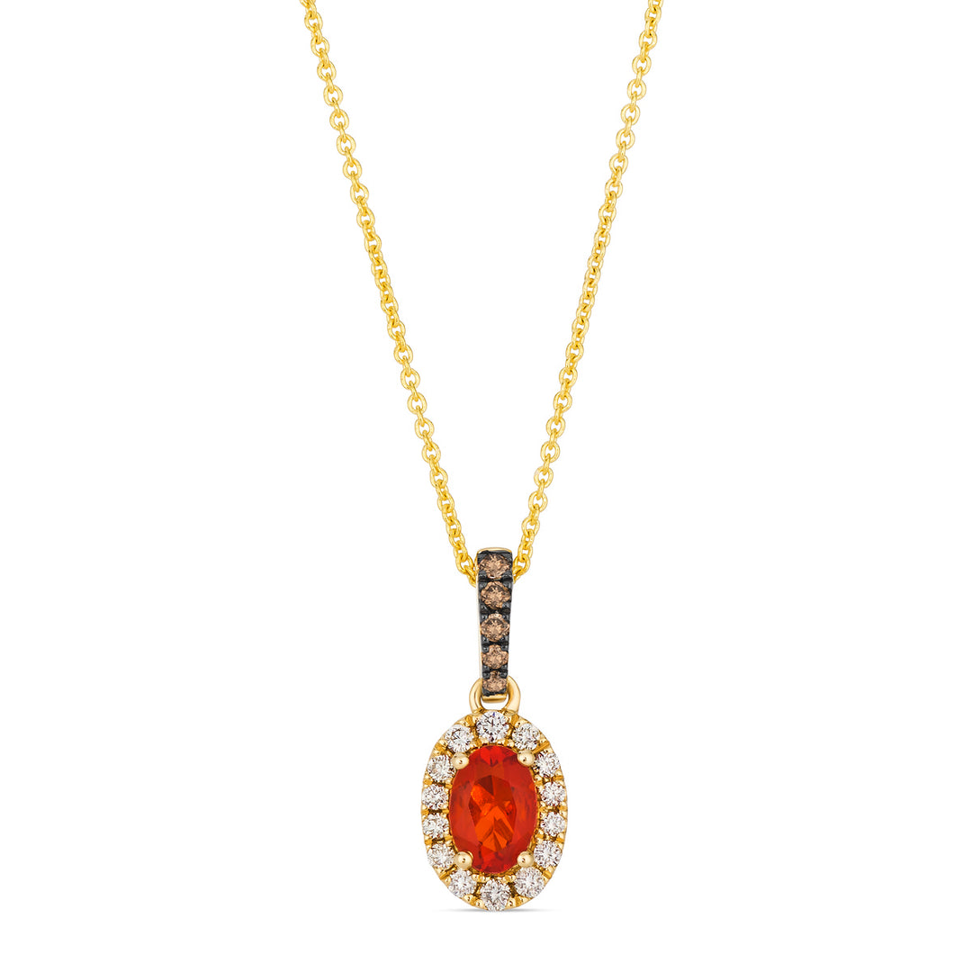 Honey Gold™Neon Tangerine Fire Opal®PENDANT