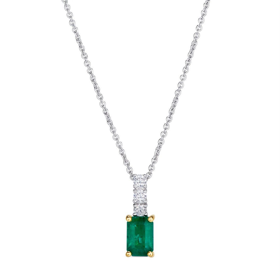Two Tone White YellowCosta Smeralda Emeralds™PENDANT