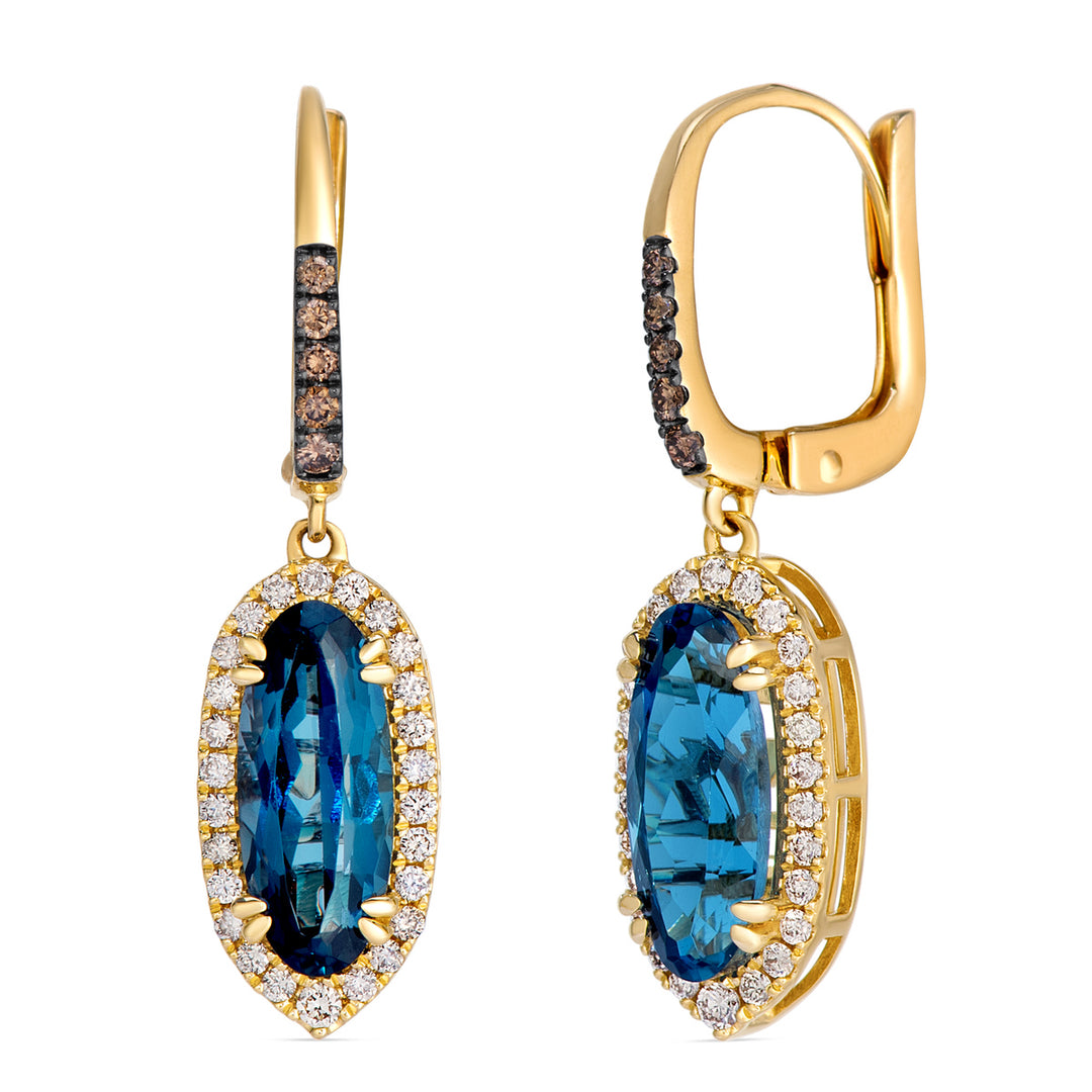Honey Gold™Deep Sea Blue Topaz™EARRINGS