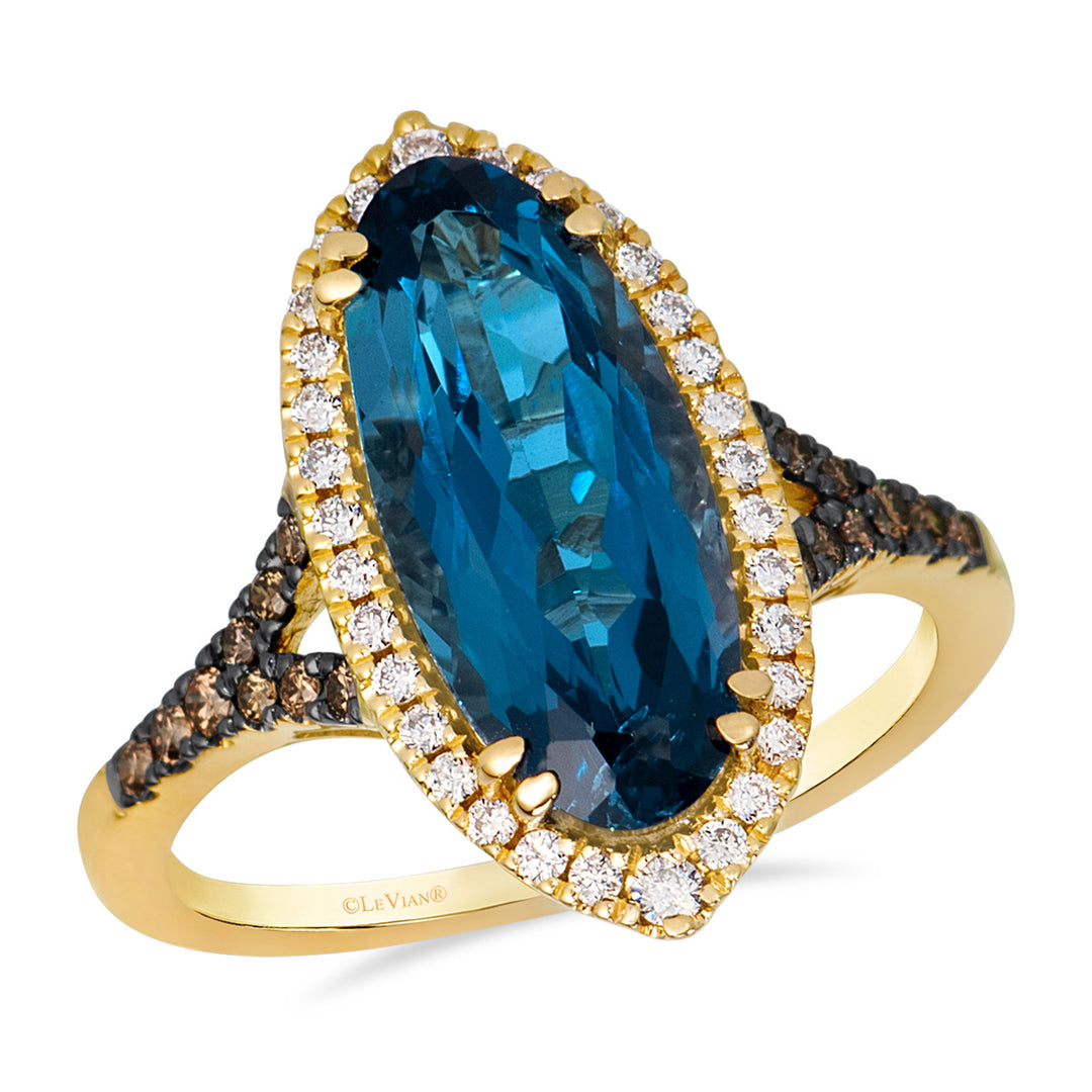 Honey Gold™Deep Sea Blue Topaz™RING