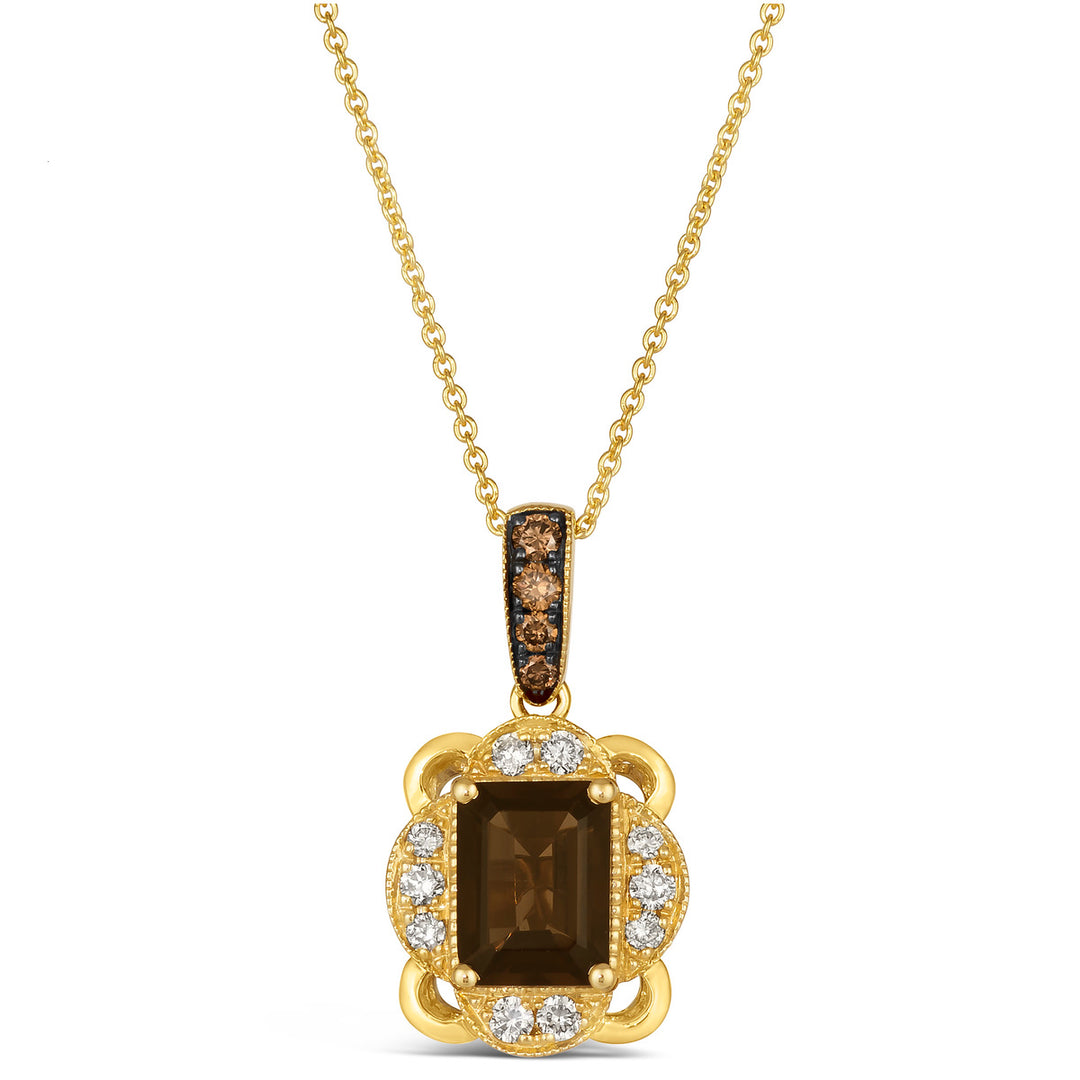Honey Gold™Chocolate Quartz®PENDANT