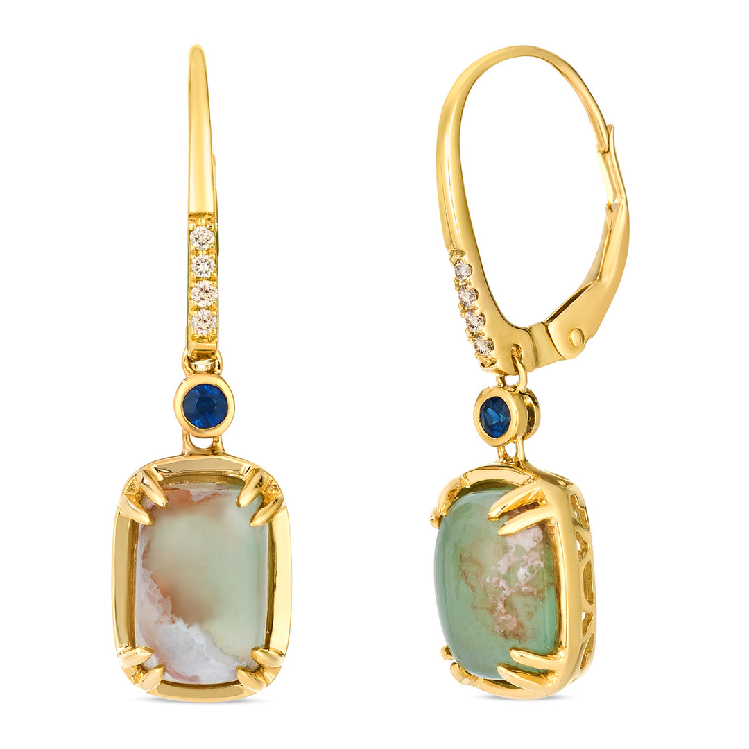 Honey Gold™Peacock Aquaprase™EARRINGS